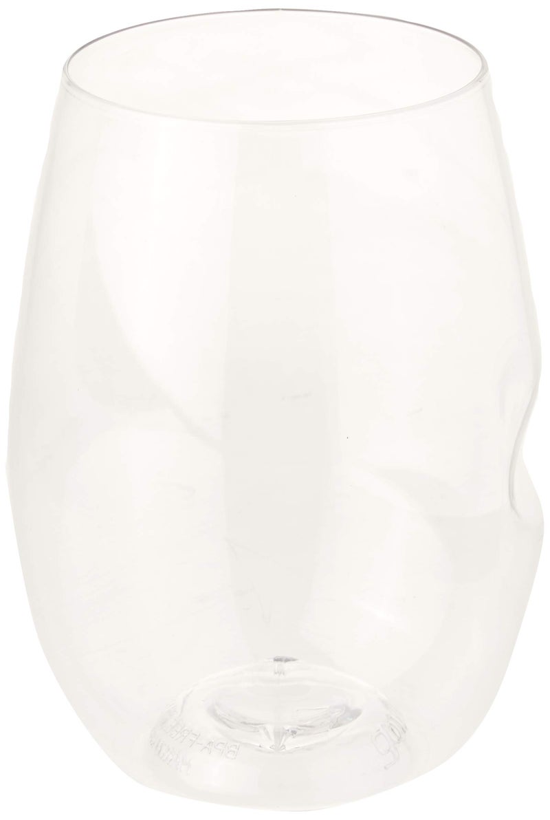 govino Unbreakable Stemless Wine Glass â€“ Set of 4, 16oz, Dishwasher Safe, BPA-free Tritan, Clear Stemless Red Wine Glasses, Shatterproof for Indoor, Outdoor, Everyday Use. Reusable, Made in the USA - Image 4